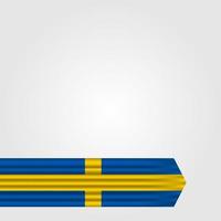 schwedischer Nationalfeiertag. Jährlich am 6. Juni in Schweden gefeiert. glücklicher Nationalfeiertag der Freiheit. schwedische Flagge. vektor
