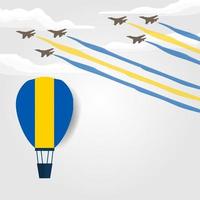 schwedischer Nationalfeiertag. Jährlich am 6. Juni in Schweden gefeiert. glücklicher Nationalfeiertag der Freiheit. schwedische Flagge. vektor