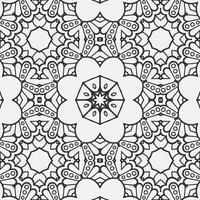 Vektor Färbung geometrisch Blume Formen Muster Hintergrund