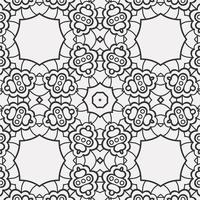 Vektor Färbung geometrisch Blume Formen Muster Hintergrund