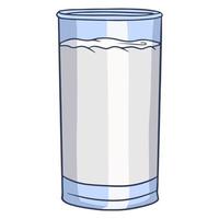 Milch in einem Glas vektor