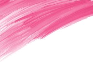 Hand zeichnen rosa Pinselstrich Aquarell Design vektor