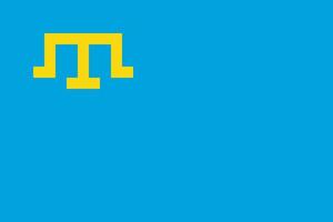 einfach Flagge von Krim tatars vektor