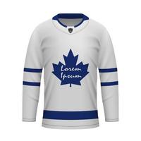 realistisch Eis Eishockey Weg Jersey Toronto, Hemd Vorlage vektor