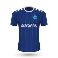 realistisk fotboll skjorta vektor