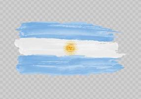 vattenfärg målning flagga av argentina vektor