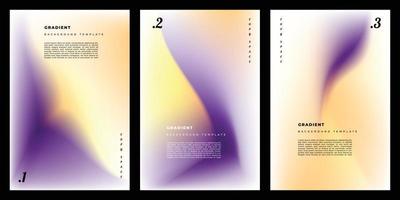 bunt Flüssigkeit Gittergewebe Gradient Poster Design einstellen Kopieren Raum vektor