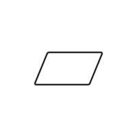 Parallelogramm Vektor Symbol