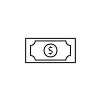 Banknoten-Vektor-Symbol vektor