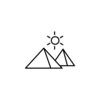 Pyramiden Vektor Symbol