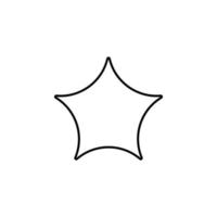 Star Linie Vektor Symbol