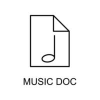 Musik- doc Vektor Symbol