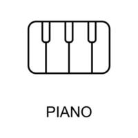 Vektorsymbol für Klaviertasten vektor