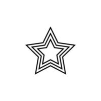 Star Linie Vektor Symbol