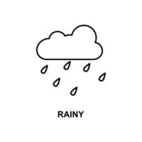 regnerisch Vektor Symbol