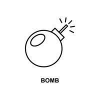 bomba vektor ikon