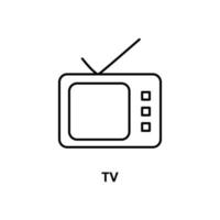 TV-Vektor-Symbol vektor