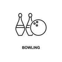 Bowling-Vektor-Symbol vektor