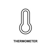 Thermometer-Vektor-Symbol vektor