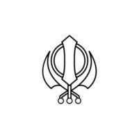 religiös Zeichen Gliederung Vektor Symbol