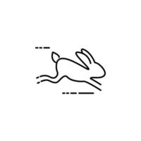 Laufen Hase Vektor Symbol