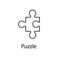 Puzzle-Vektor-Symbol vektor