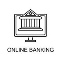 Online-Banking-Vektorsymbol vektor