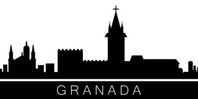 Granada detailliert Horizont Vektor Symbol