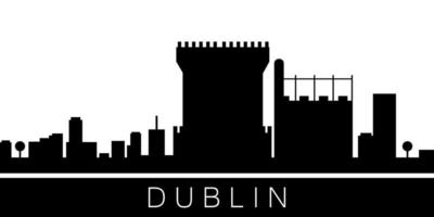 dublin detaljerad horisont vektor