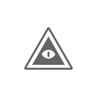 Auge im Pyramide Vektor Symbol