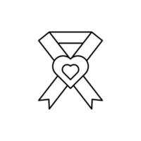 Band Krebs Herz Vektor Symbol