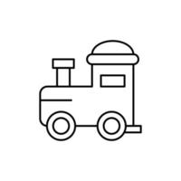 Zug, Baby Spielzeug Vektor Symbol