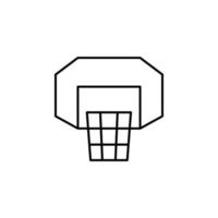 Basketball Korb Gliederung Vektor Symbol