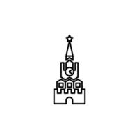 Russisch, Kultur, Kreml Vektor Symbol