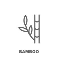 Bambus-Vektor-Symbol vektor