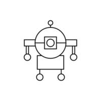 Roboter Technologie gehen Vektor Symbol