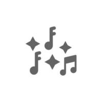 Musik- Festival, Musik- Anmerkungen, Zittern, Sterne Vektor Symbol