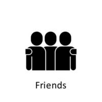 vänskap, vänner vektor ikon