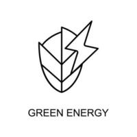 grön energi vektor ikon