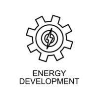 Energie Entwicklung Vektor Symbol
