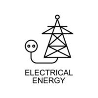 elektrisch Energie Vektor Symbol