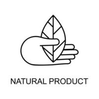 naturlig produkt vektor ikon