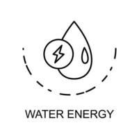Wasser Energie Vektor Symbol