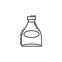 Flasche von Alkohol Dämmerung Vektor Symbol