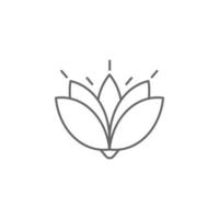 Diwali, Lotus, Blume Vektor Symbol