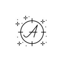 Brief Ziel Vektor Symbol