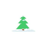 jul träd 2 färgad linje vektor ikon