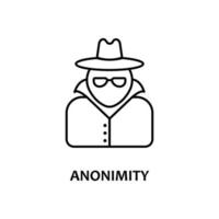 Anonymität Vektor Symbol