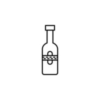 Flasche von Cognac Vektor Symbol