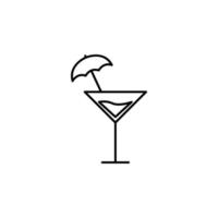 tropisch Cocktail Vektor Symbol